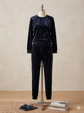 Lululemon Velvet Lounge Jogger Set - Navy